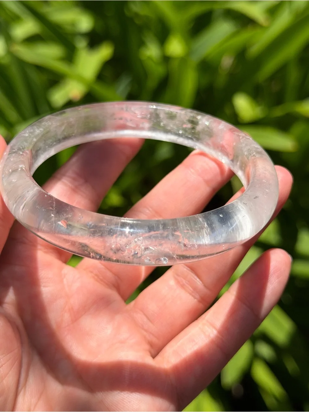 65mm inner diameter high quality clear quartz bangle 1560